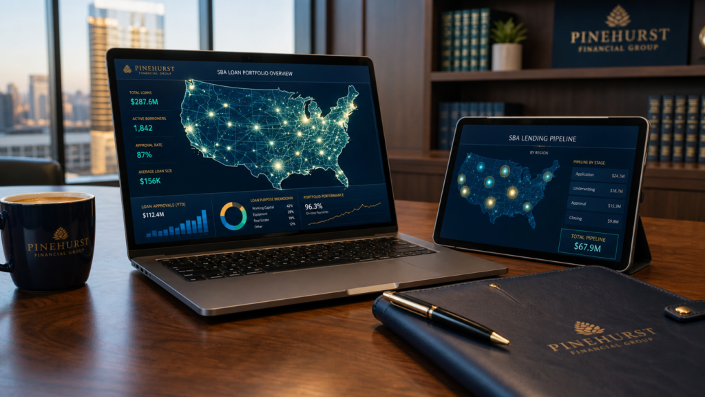 SBA 7(a) Loan Brokers Near You: Why Location Is the Wrong Filter - commercial financial advisor analyzing nationwide SBA lending network
