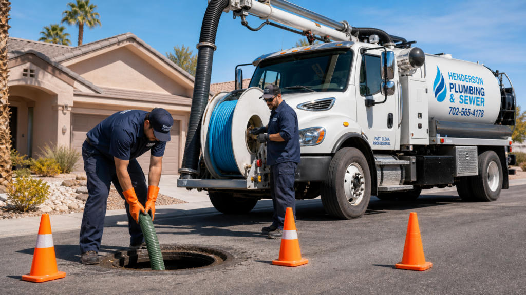 Sewer cleanup services in Henderson