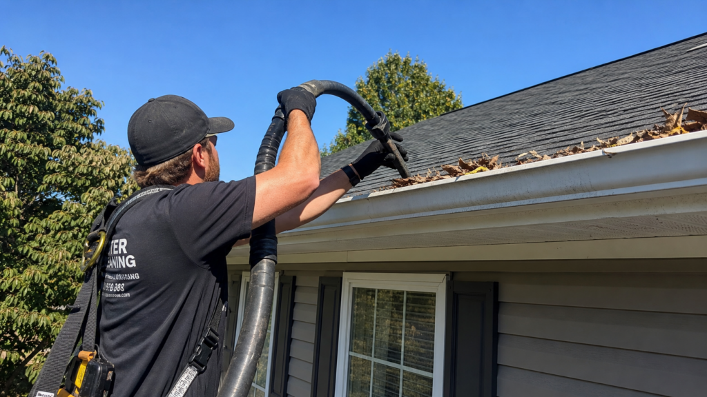 Professional gutter cleaning service