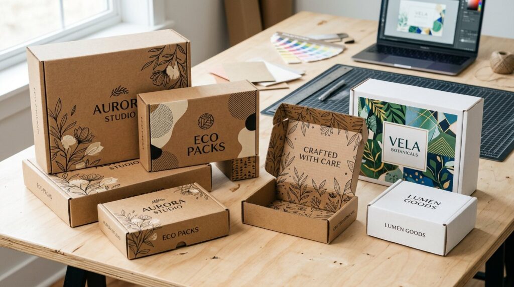 Custom printed boxes for branded product packaging